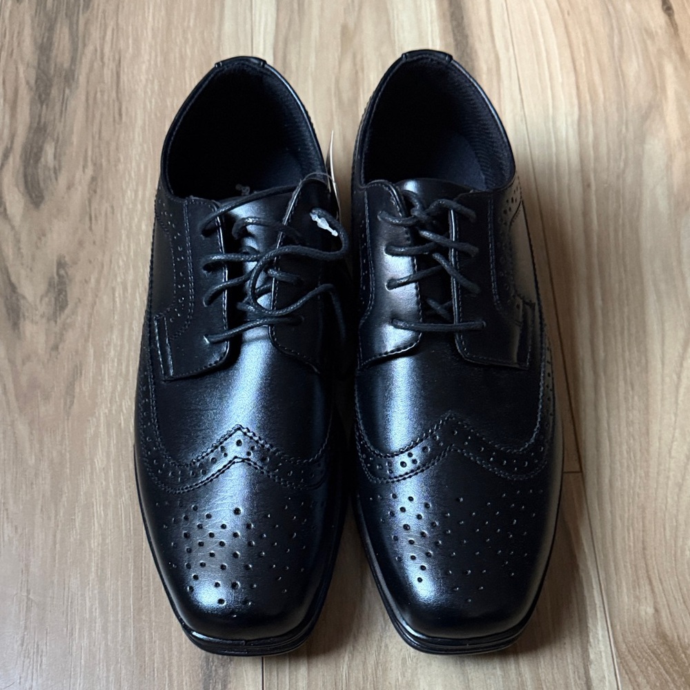 Deer Stags Black Oxford Dress Shoes